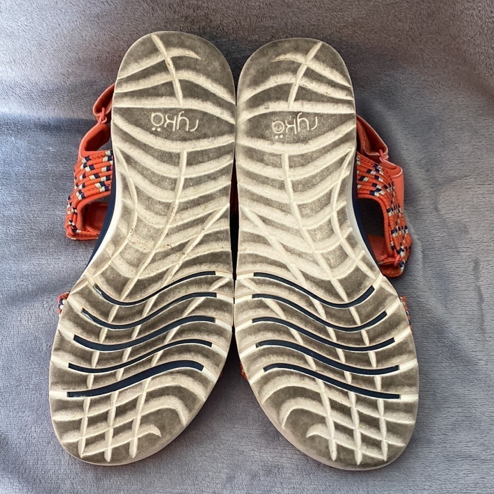 Ryka Rowana Sport Sandals Living Coral Elastic Strap Comfort Size 9.5 - Picture 6 of 8
